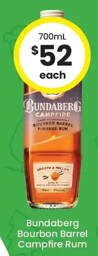 The Bottle O Bundaberg Bourbon Barrel Campfire Rum offer