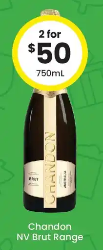 The Bottle O Chandon nv brut range offer