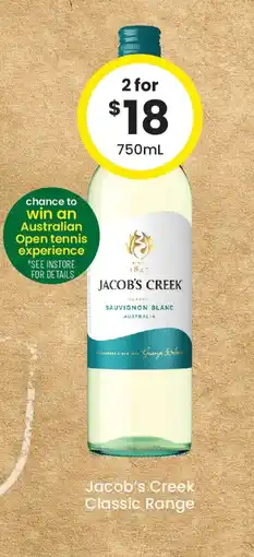 The Bottle O Jacob's Creek Classic Range offer