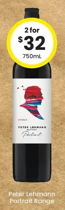 The Bottle O Peter Lehmann Portrait Range offer