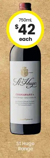 The Bottle O St Hugo Range offer