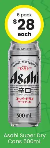 The Bottle O Asahi Super Dry Cans offer