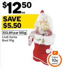 Woolworths Lindt santa boot offer