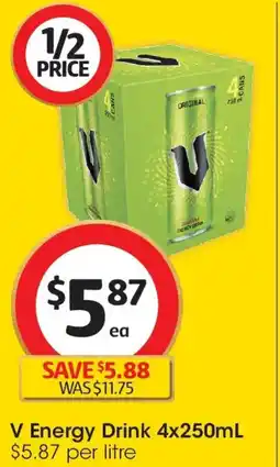 Coles V Energy Drink offer