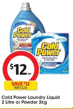 Coles Cold Power Laundry Liquid or Powder offer