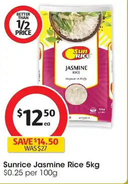 Coles Sunrice Jasmine Rice offer