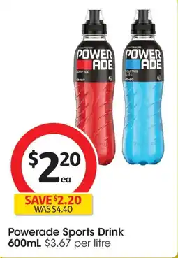Coles Powerade Sports Drink offer