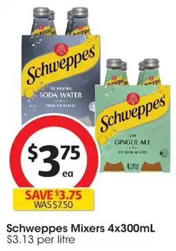 Coles Schweppes Mixers offer