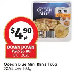 Coles Ocean Blue Mini Blinis offer
