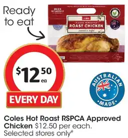 Coles Coles Hot Roast RSPCA Approved Chicken offer