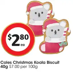 Coles Coles Christmas Koala Biscuit offer
