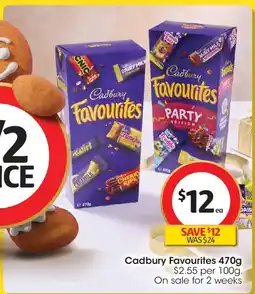 Coles Cadbury Favourites offer