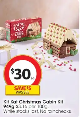 Coles Kit Kat Christmas Cabin Kit offer