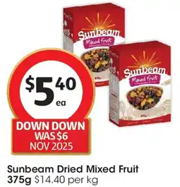 Coles Sunbeam Dried Mixed Fruit offer