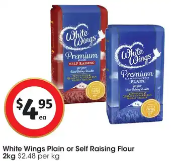 Coles White Wings Plain or Self Raising Flour offer