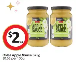 Coles Coles Apple Sauce offer