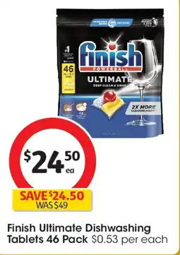 Coles Finish Ultimate Dishwashing Tablets offer