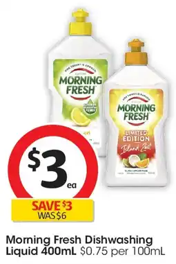 Coles Morning Fresh Dishwashing Liquid offer