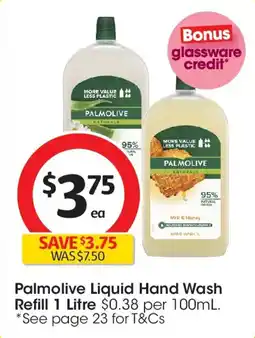 Coles Palmolive Liquid Hand Wash Refill offer