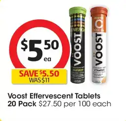 Coles Voost Effervescent Tablets offer
