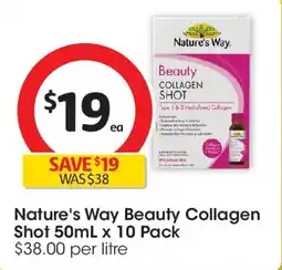 Coles Nature's Way Beauty Collagen Shot offer