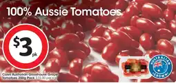 Coles Coles Australian Glasshouse Grape Tomatoes Pack offer
