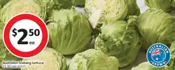 Coles Australian Iceberg Lettuce offer
