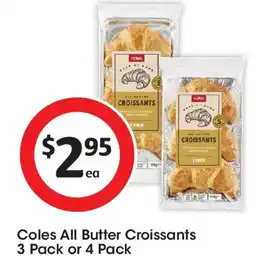 Coles Coles All Butter Croissants offer