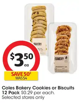 Coles Coles Bakery Cookies or Biscuits offer