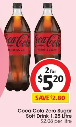Coles Coca-Cola Zero Sugar Soft Drink offer
