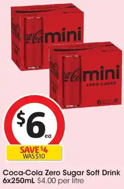 Coles Coca-Cola Zero Sugar Soft Drink offer