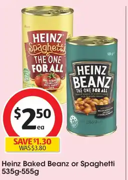 Coles Heinz Baked Beanz or Spaghetti offer