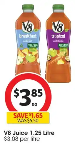 Coles V8 Juice offer
