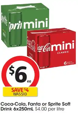 Coles Coca-Cola, Fanta or Sprite Soft Drink offer