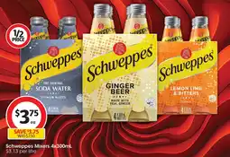 Coles Schweppes Mixers offer