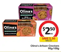 Coles Olina's Artisan Crackers offer
