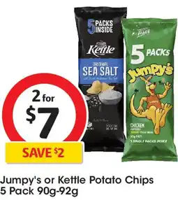Coles Jumpy's or Kettle Potato Chips offer