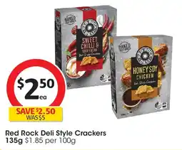 Coles Red Rock Deli Style Crackers offer