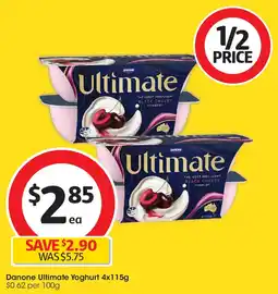 Coles Danone Ultimate Yoghurt offer