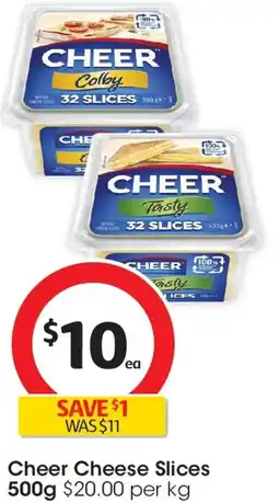 Coles Cheer Cheese Slices offer