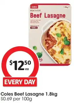 Coles Coles Beef Lasagne offer