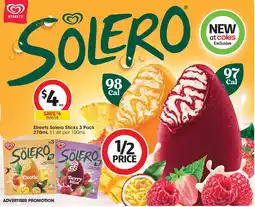 Coles Streets Solero Sticks offer