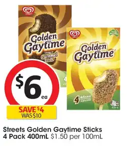 Coles Streets Golden Gaytime Sticks offer