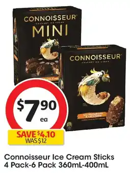 Coles Connoisseur Ice Cream Sticks offer