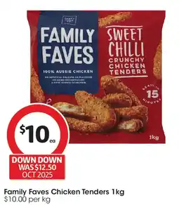 Coles Family Faves Chicken Tenders offer