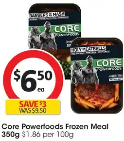 Coles Core Powerfoods Frozen Meal offer