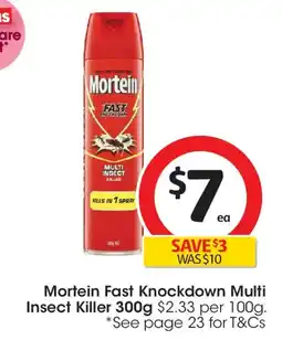 Coles Mortein Fast Knockdown Multi Insect Killer offer