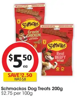 Coles Schmackos Dog Treats offer