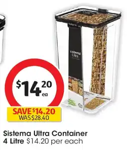 Coles Sistema Ultra Container offer