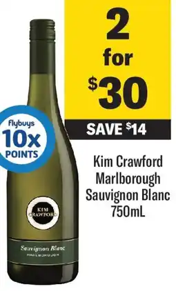 Coles Kim Crawford Marlborough Sauvignon Blanc offer